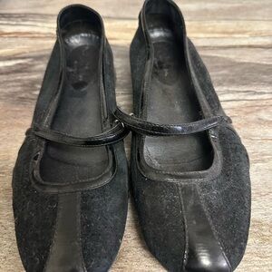 Cole Haan Women's Black Flats with Strap